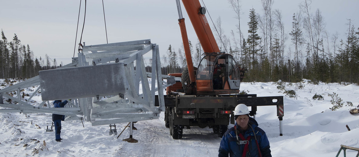 Укомплектован объект ВЛ 110 кВ «Снежная-КС-7»